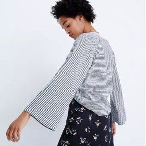 Madewell Terry Raglan Sweatshirt in Stripe